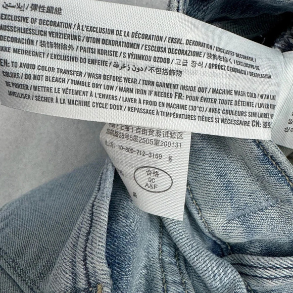 Abercrombie & Fitch Skinny Ankle Jeans Womens Sz 26/2 Light Blue High Rise - Picture 7 of 12